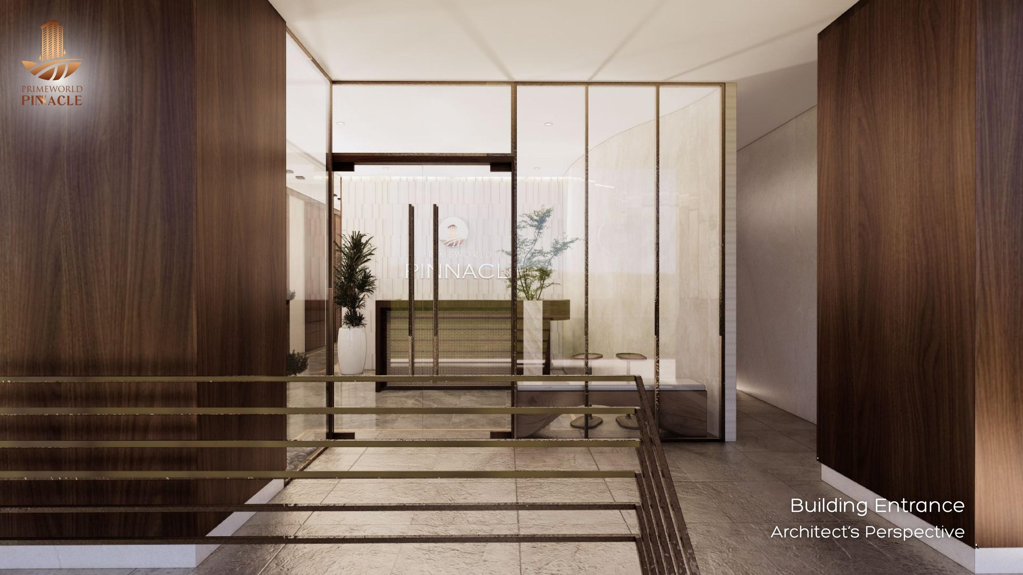 Building entrance — architect's perspective