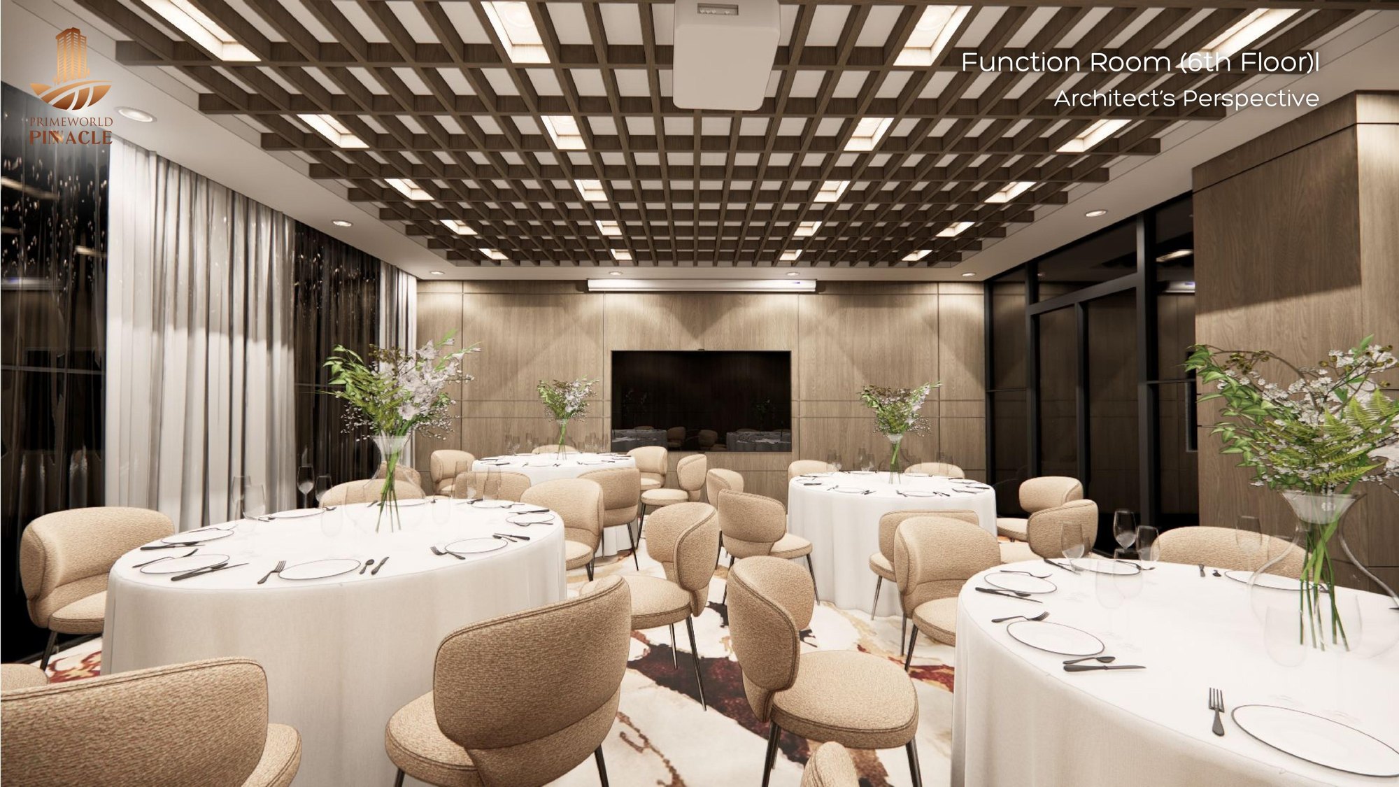 Function room on the 6th floor — architect's perspective
