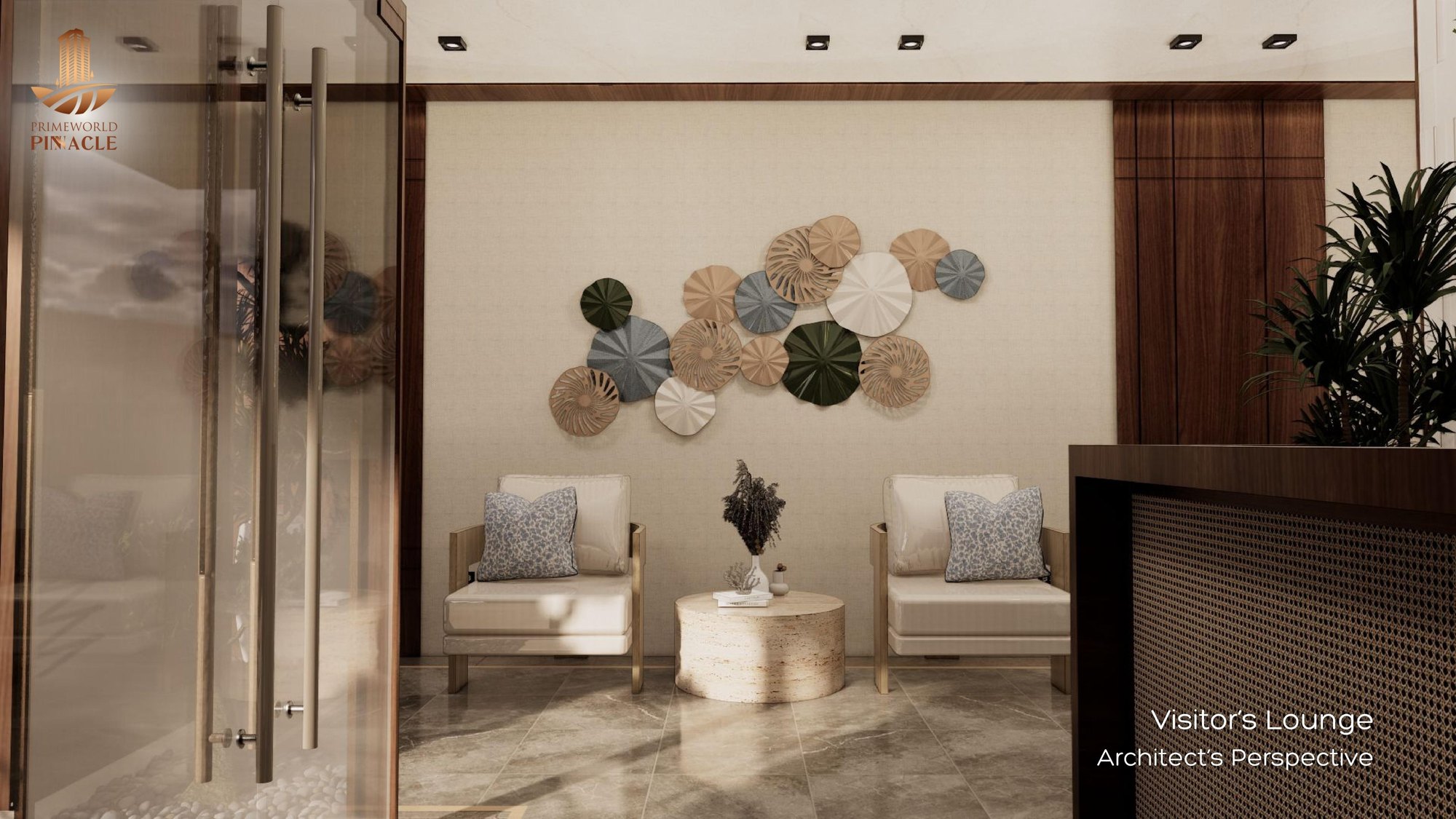 Visitor's lounge — architect's perspective
